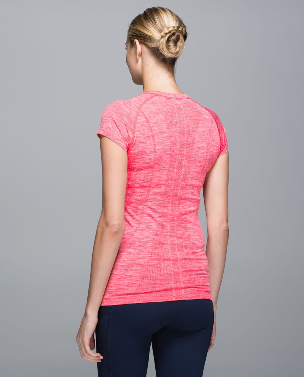 Lululemon Run:  Swiftly Tech Short Sleeve Crew - Space Dye Heathered Boom Juice