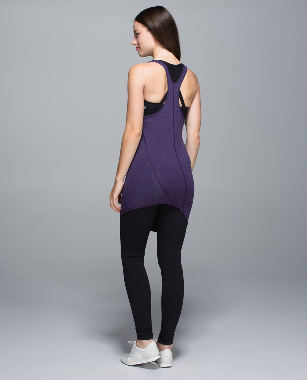 Lululemon Torque Tank - Heathered Black Grape