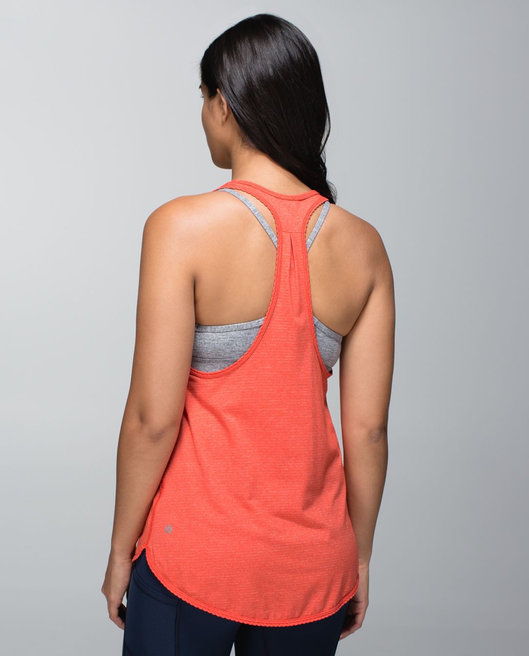 Lululemon 105 F Singlet - Heathered Flaming Tomato