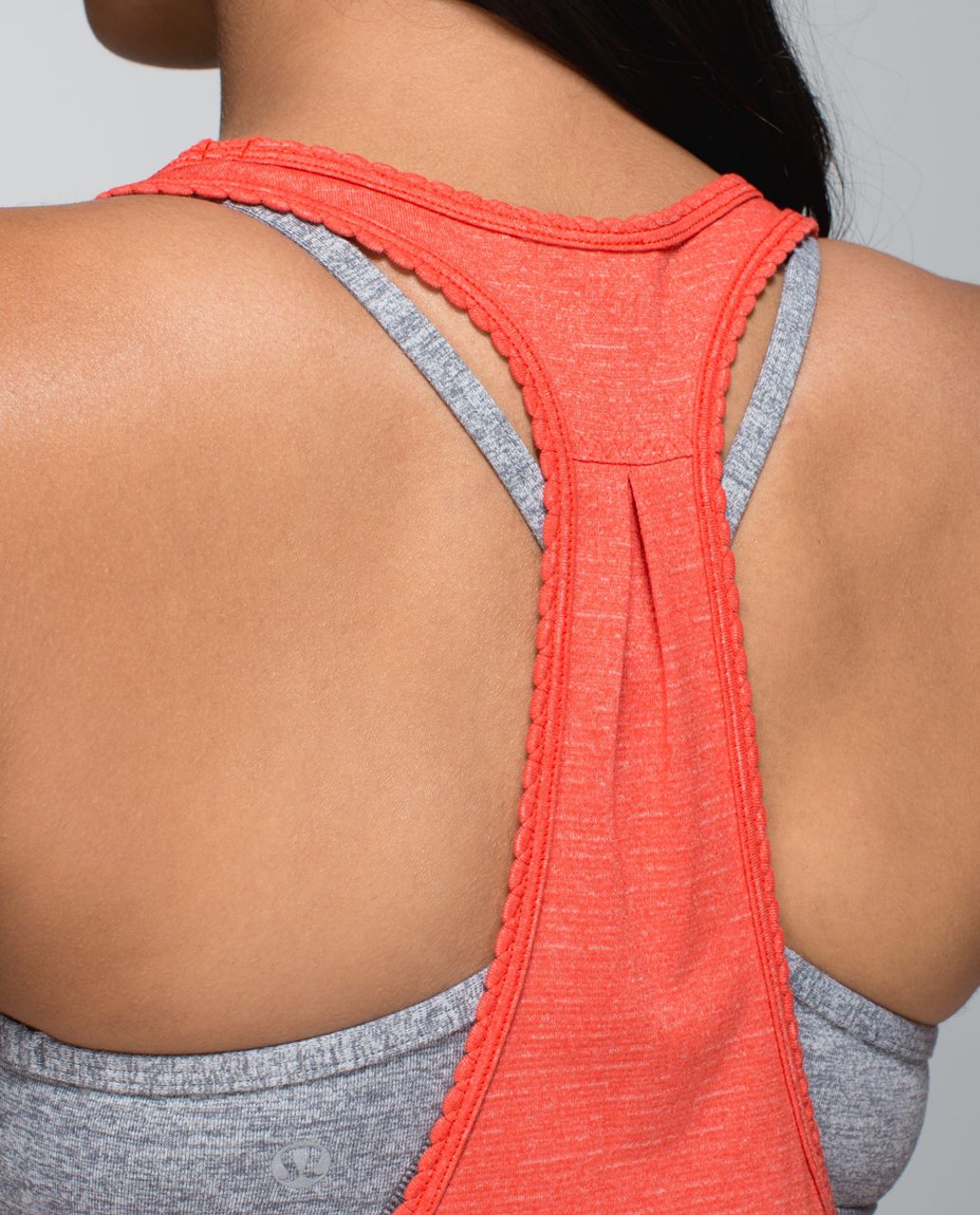 Lululemon 105 F Singlet - Heathered Flaming Tomato