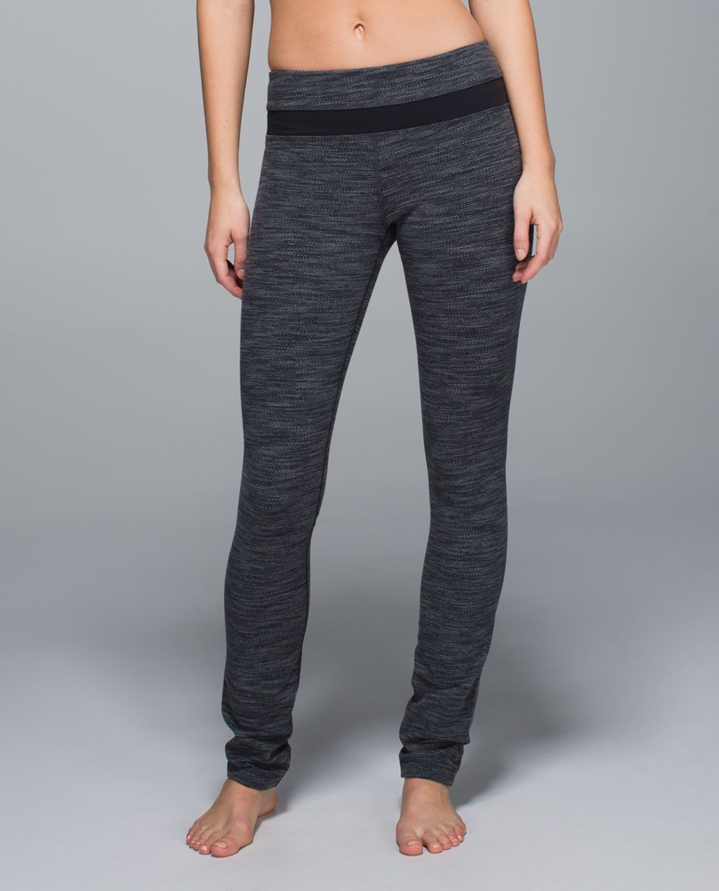 Lululemon Groove Pant (Regular) *Full-On Luon - Black / Quilt Winter 13-12  - lulu fanatics