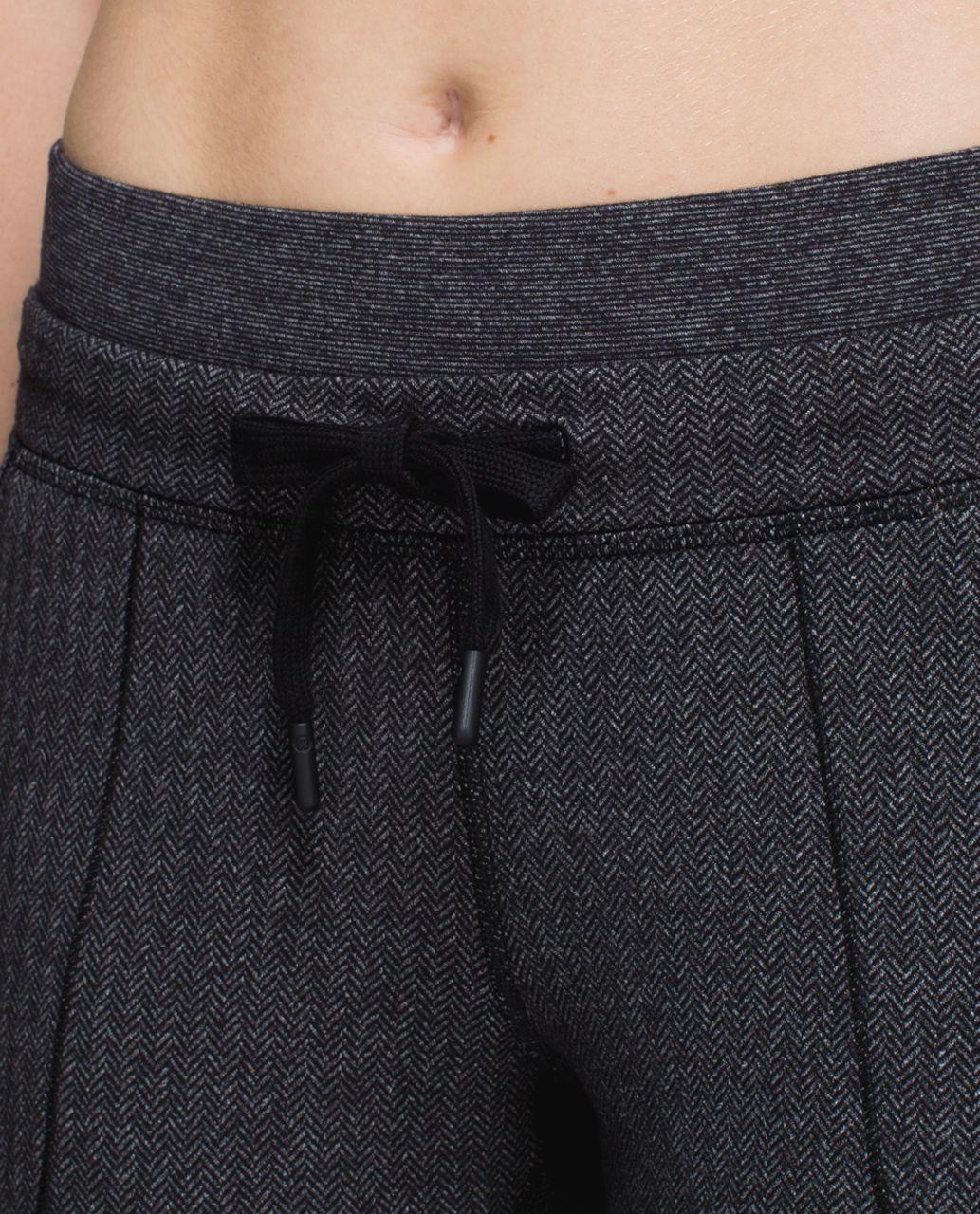 Lululemon Base Runner Pant - Heathered Herringbone Heathered Black Black