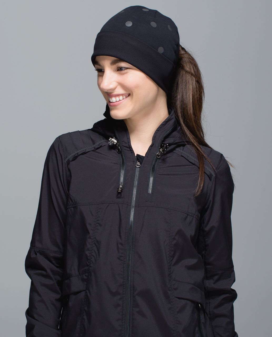 Lululemon Run With Me Toque *Reflective - Black