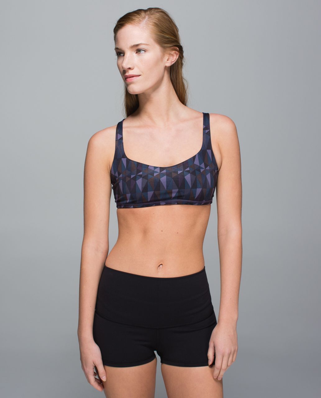 Lululemon Free To Be Bra - Stained Glass Love Nightfall Black