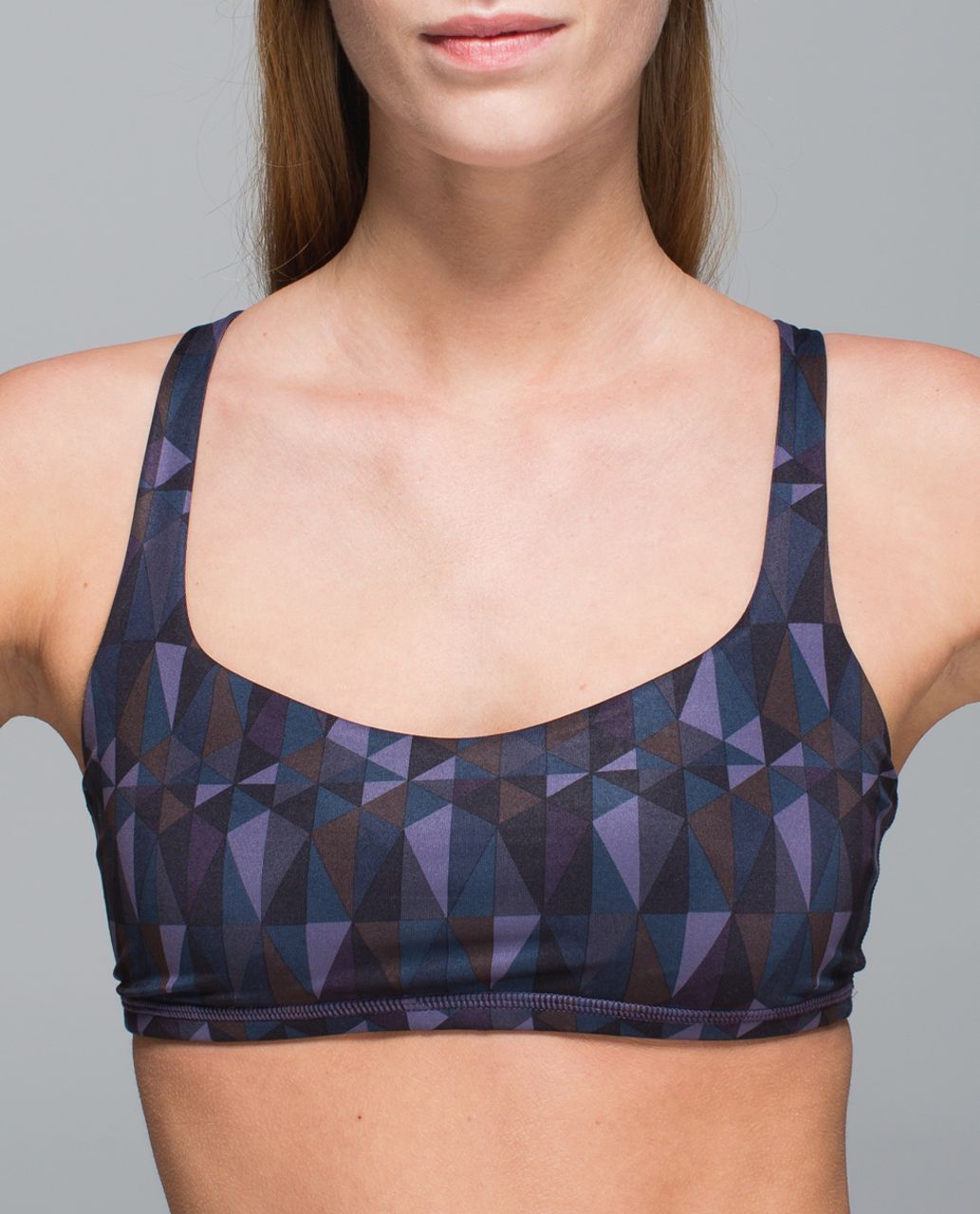 Lululemon Free To Be Bra - Stained Glass Love Nightfall Black