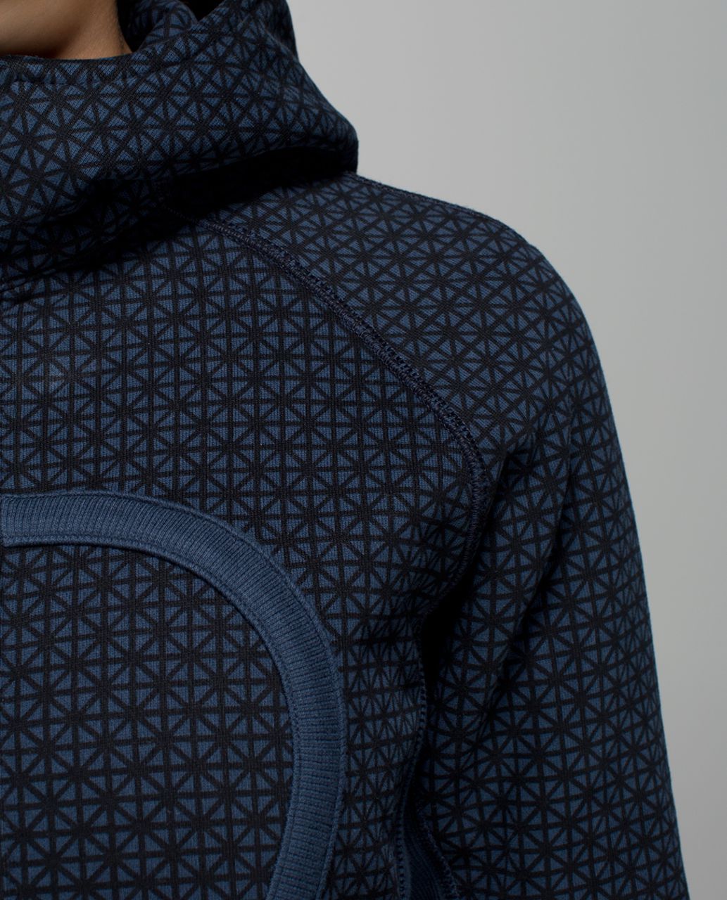 Lululemon Scuba Hoodie II - Tri Geo Printed Inkwell Black / Inkwell