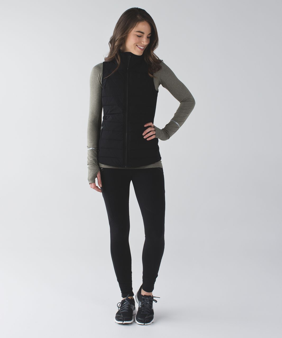 Lululemon Fluffed Up Vest - Black - lulu fanatics