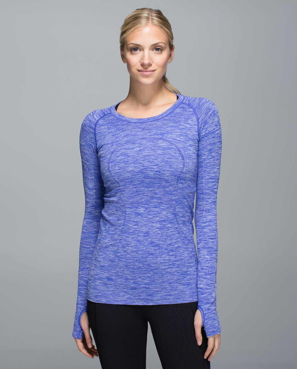 Lululemon Run: Swiftly Tech Long Sleeve Crew - Space Dye Heathered