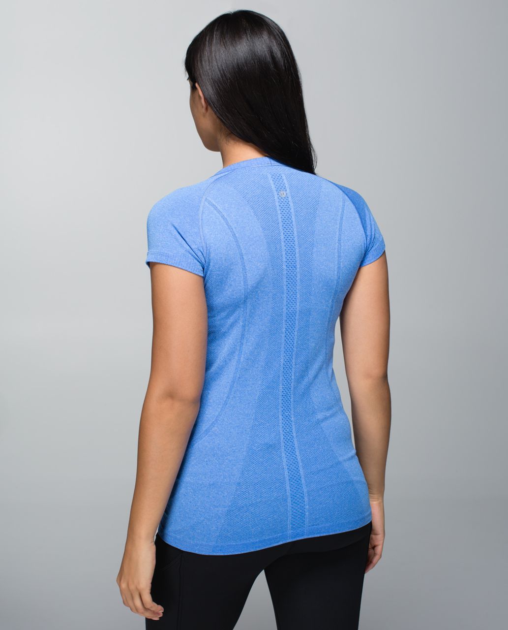 Lululemon Run:  Swiftly Tech Short Sleeve Crew - Heathered Pipe Dream Blue