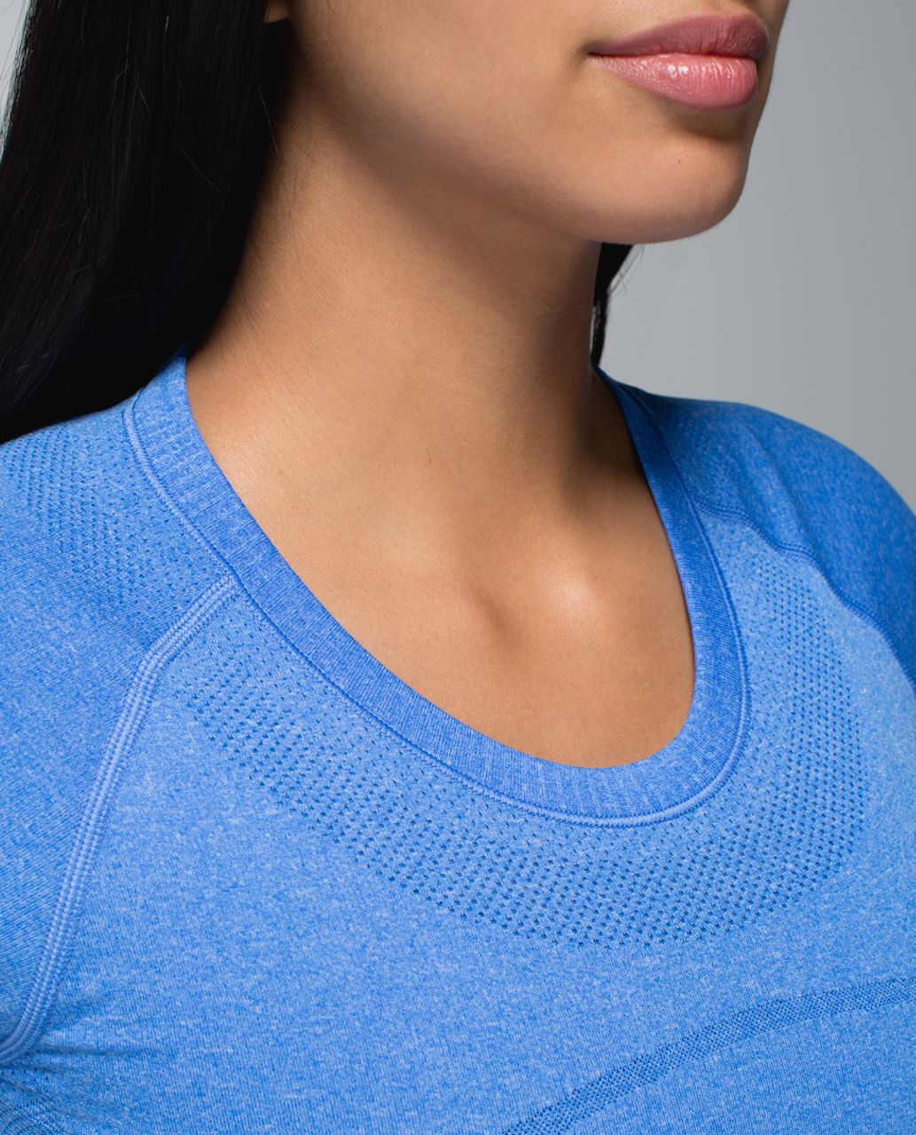 Lululemon Run:  Swiftly Tech Short Sleeve Crew - Heathered Pipe Dream Blue