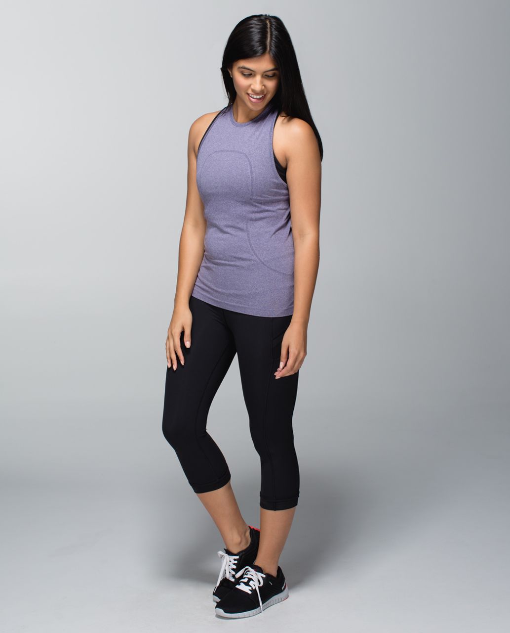 Lululemon Run:  Swiftly Tech Tank - Heathered Nightfall