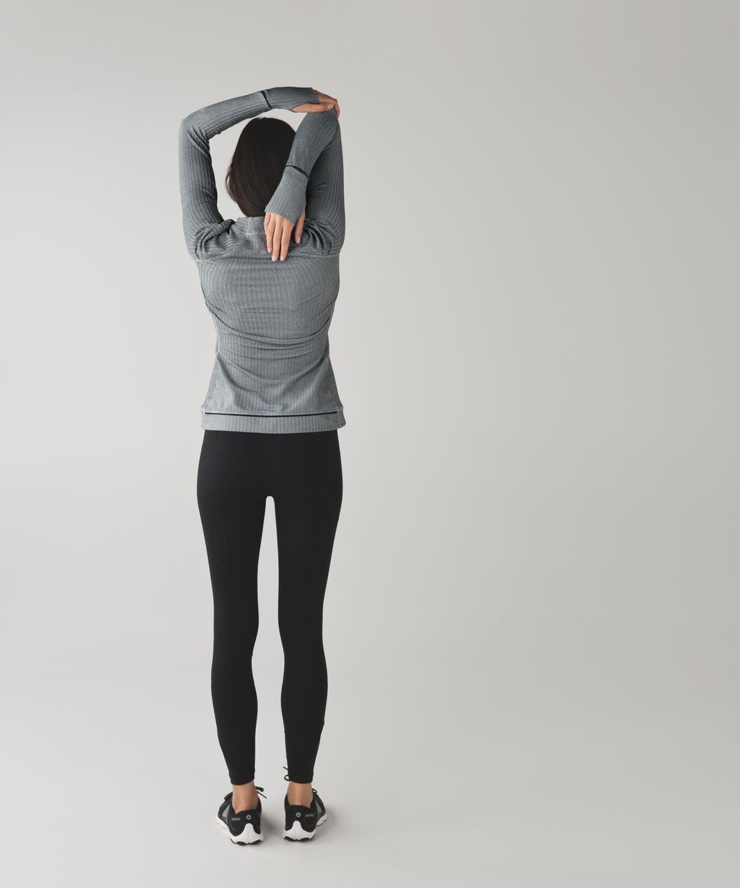 Lululemon Think Fast Long Sleeve - Heathered Herringbone Heathered