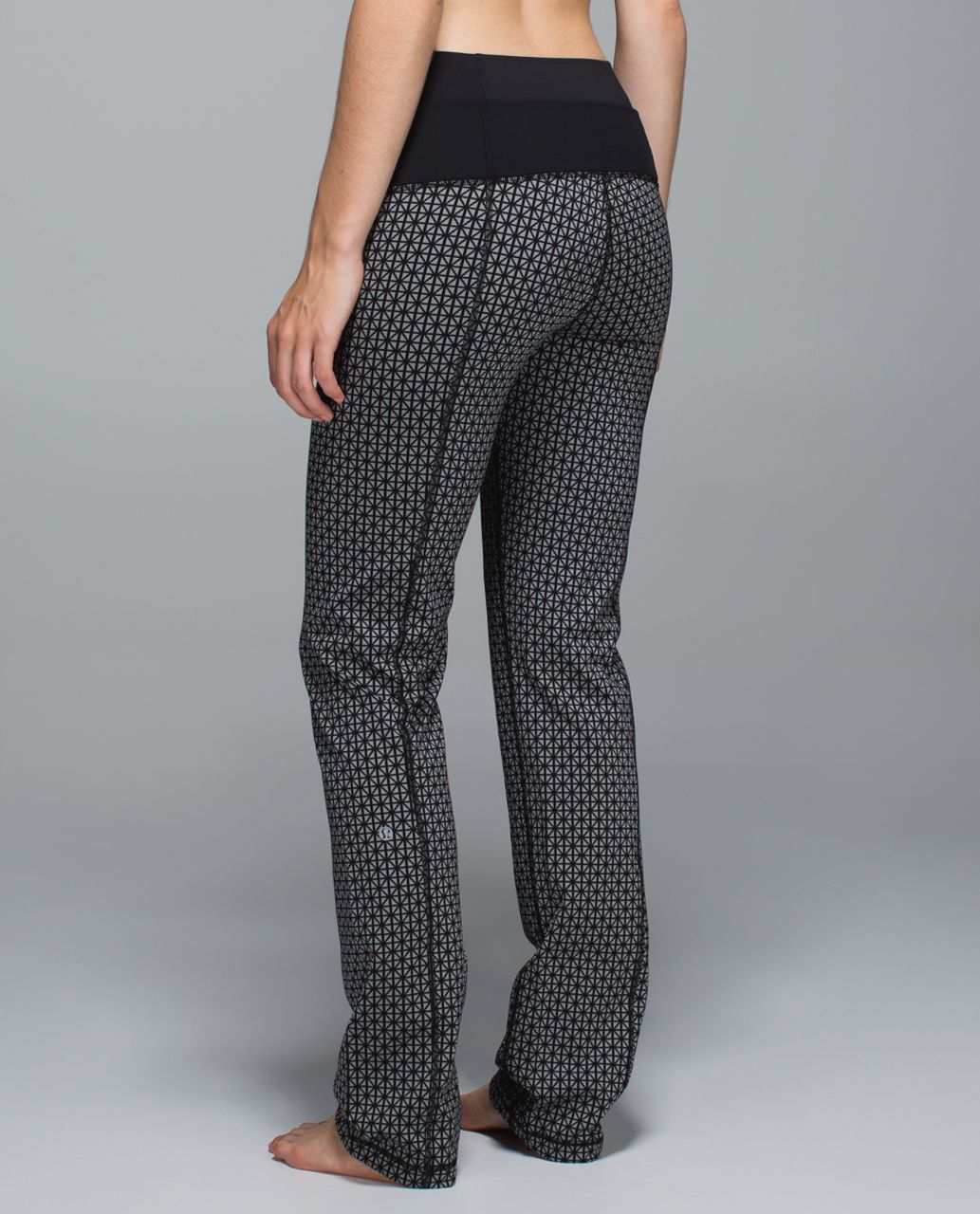 Lululemon Groove Pant (Regular) - Black / Silver Pitter Patter Reflective -  lulu fanatics