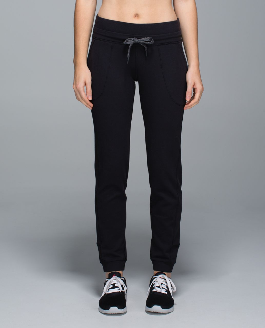 Lululemon Base Runner Pant - Wee Stripe Black Heathered Black /  Black