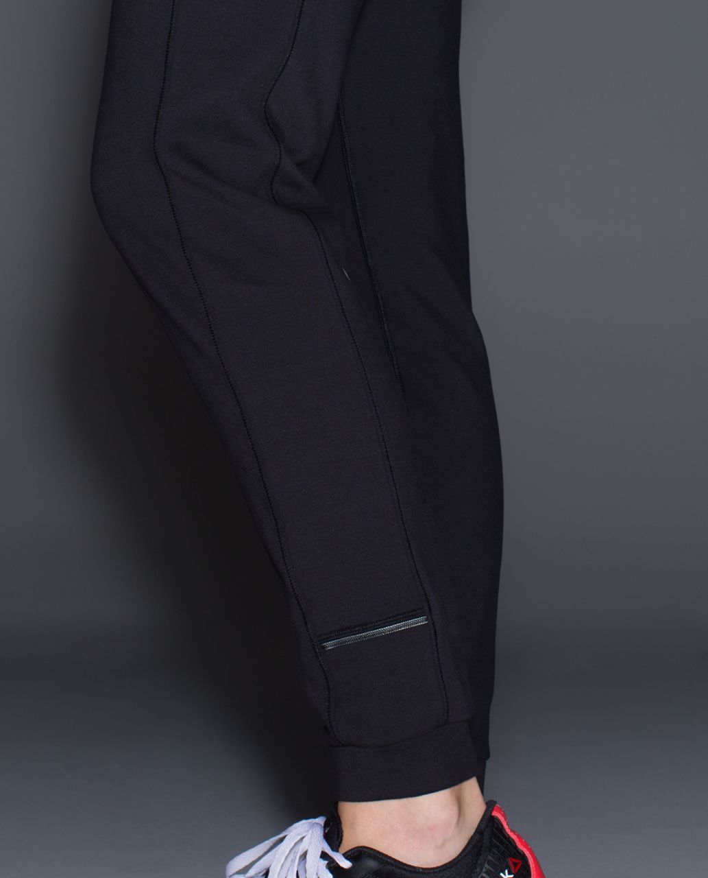 Lululemon Base Runner Pant - Wee Stripe Black Heathered Black /  Black