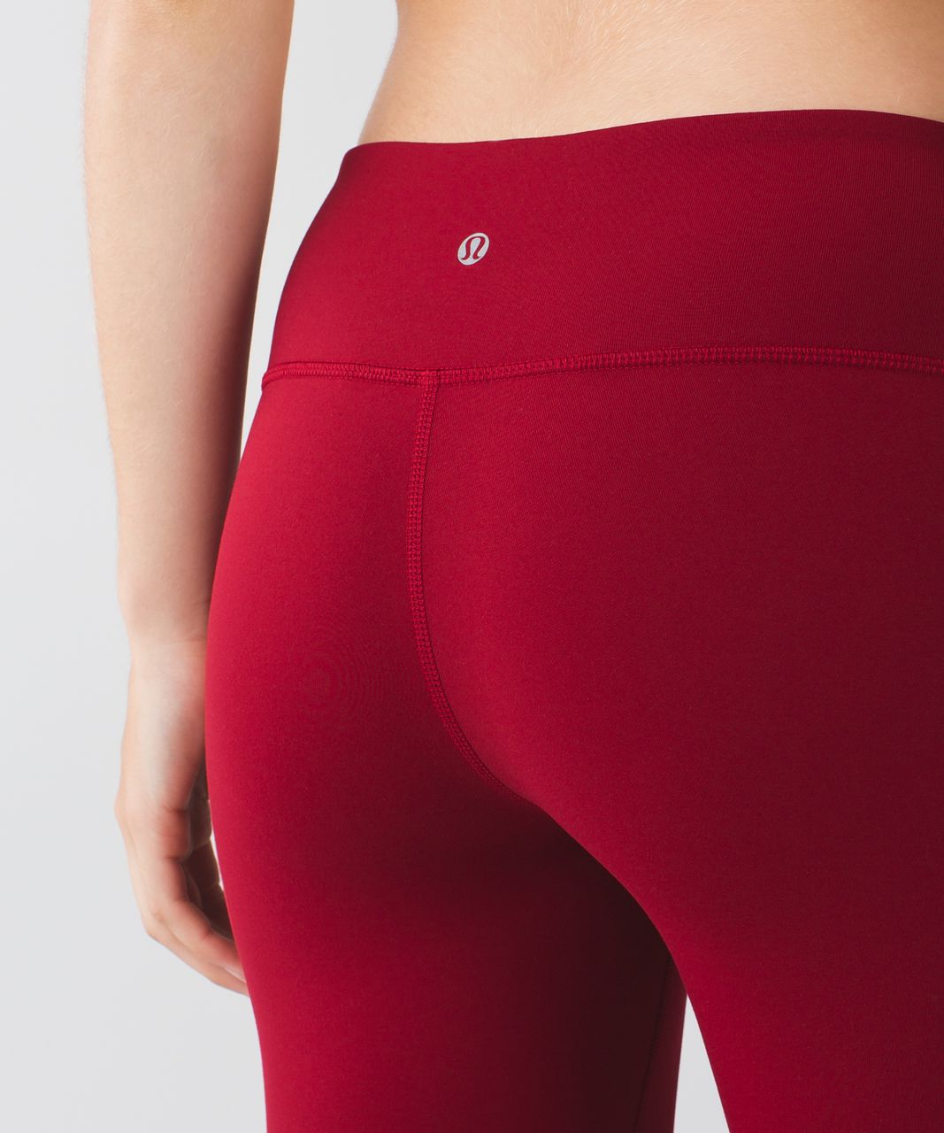 Lululemon Wunder Under Crop II *Full-On Luon - Deepest Cranberry / Boom Juice