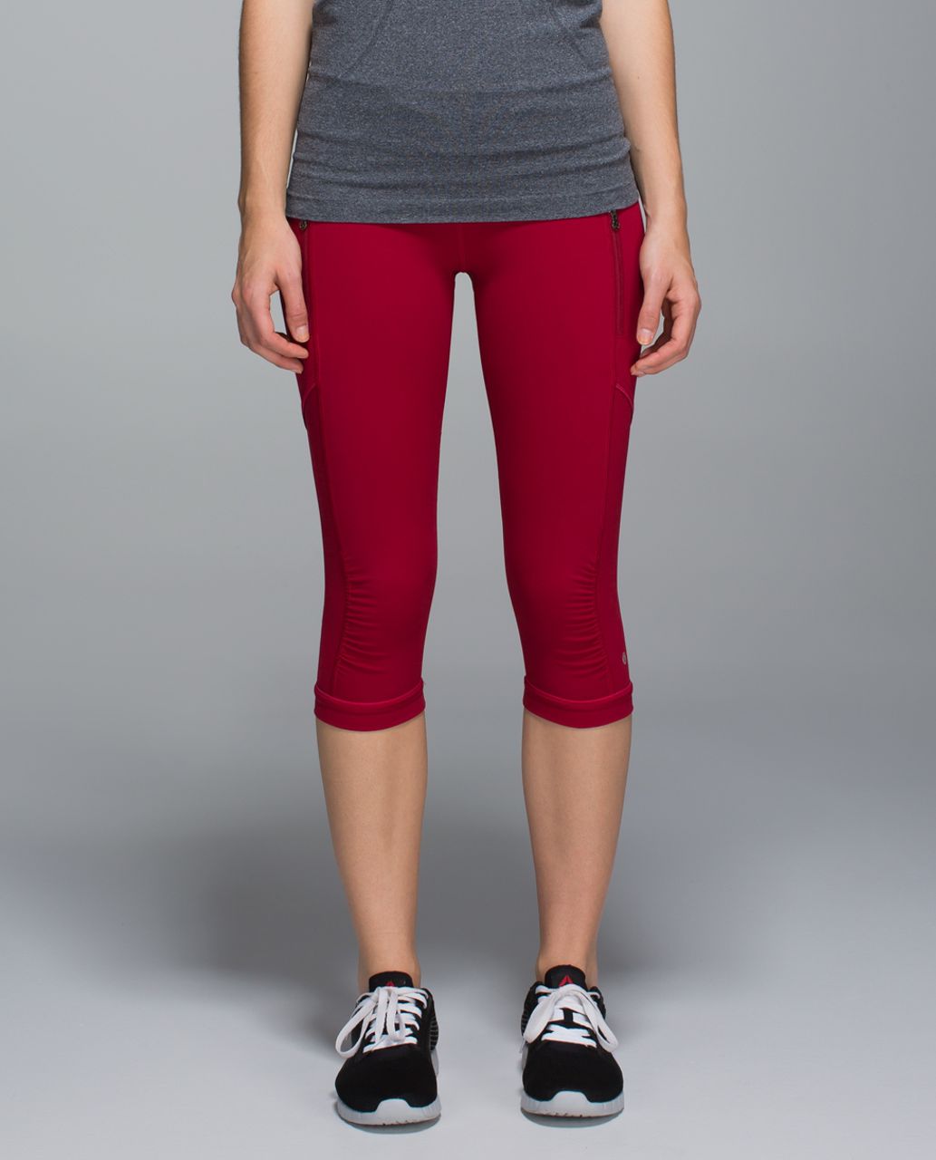 Lululemon Passion Crop II - Deepest Cranberry - lulu fanatics