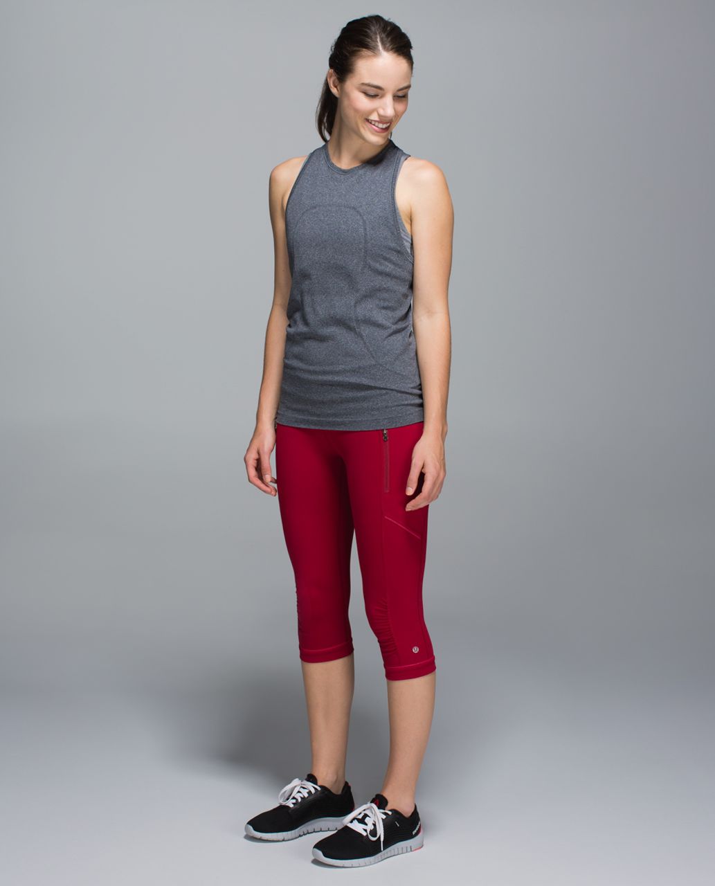 Lululemon Passion Crop II - Deepest Cranberry