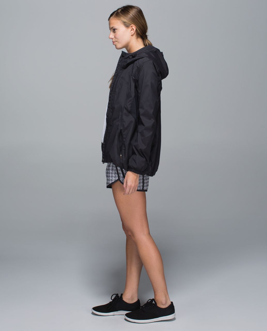 Lululemon Tracker Short II *2-way Stretch - Giant Houndstooth Jacquard Black White / Black