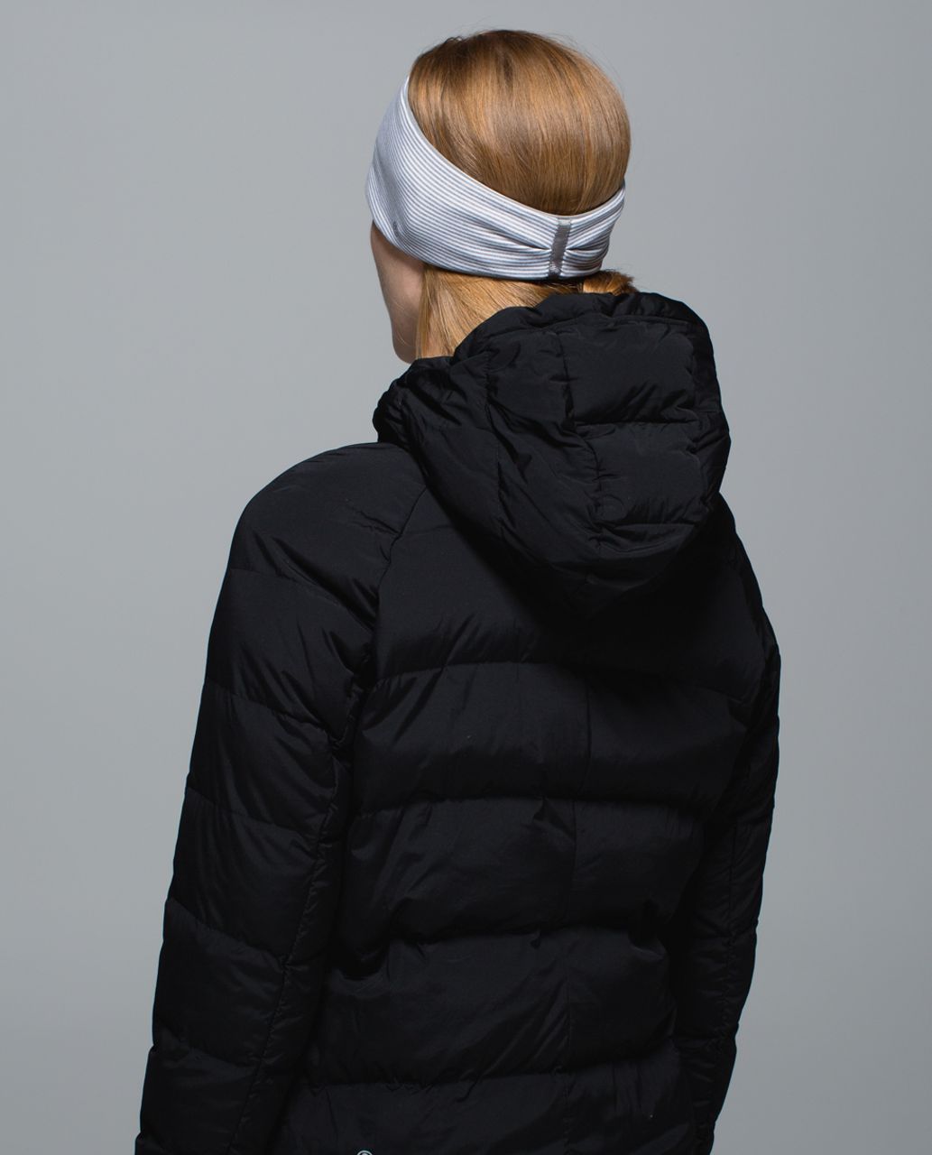 Lululemon Run With Me Ear Warmer - Hyper Stripe Heathered Slate Ghost / Heathered Slate