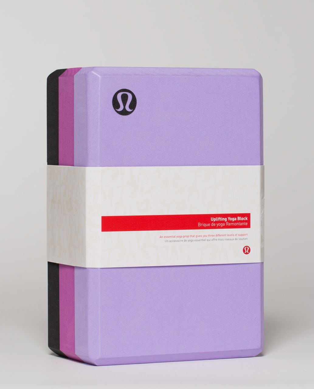 Lululemon Uplifting Yoga Block - Deep Coal / Ultra Violet / Pretty Purple