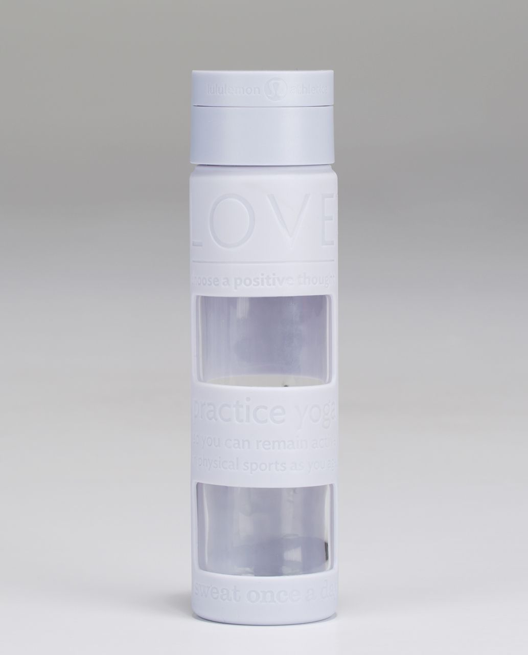 Lululemon Pure Focus Glass Waterbottle - Clear Mint - lulu fanatics