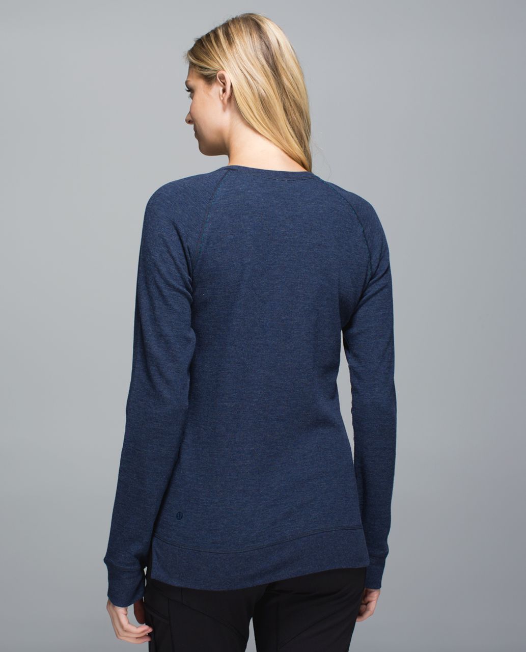 Lululemon Open Your Heart Long Sleeve II - Heathered Ink / Classic Stripe Heathered Inkwell Surge