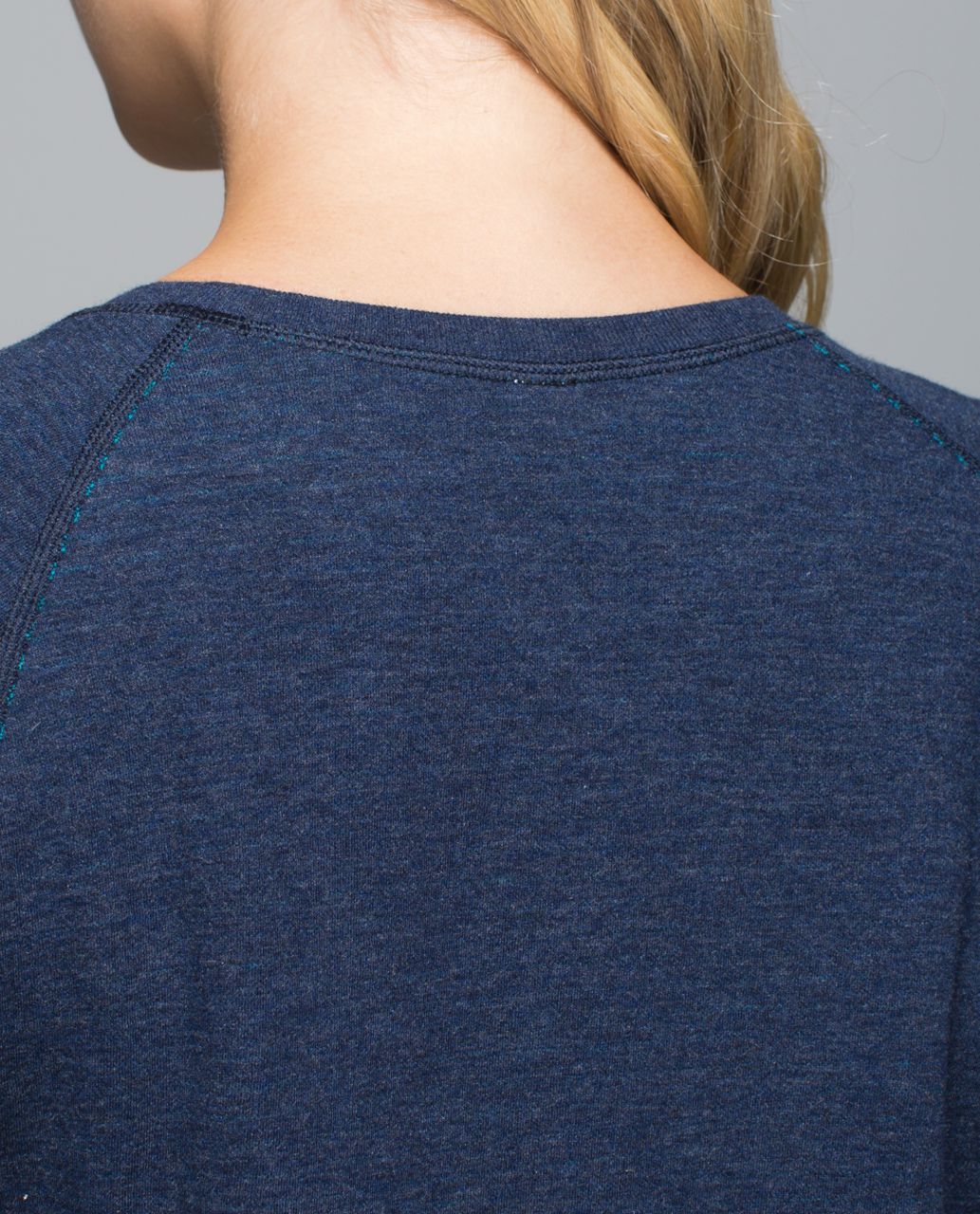 Lululemon Open Your Heart Long Sleeve II - Heathered Ink / Classic Stripe Heathered Inkwell Surge