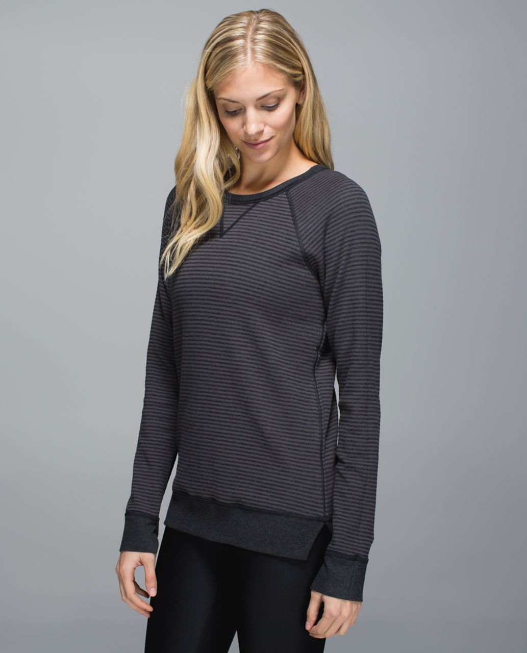 Lululemon Open Your Heart Long Sleeve II - Heathered Black