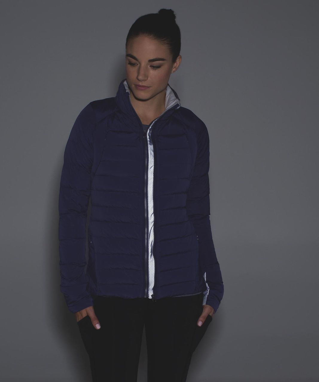 Lululemon Fluffed Up Jacket - Nightfall - lulu fanatics