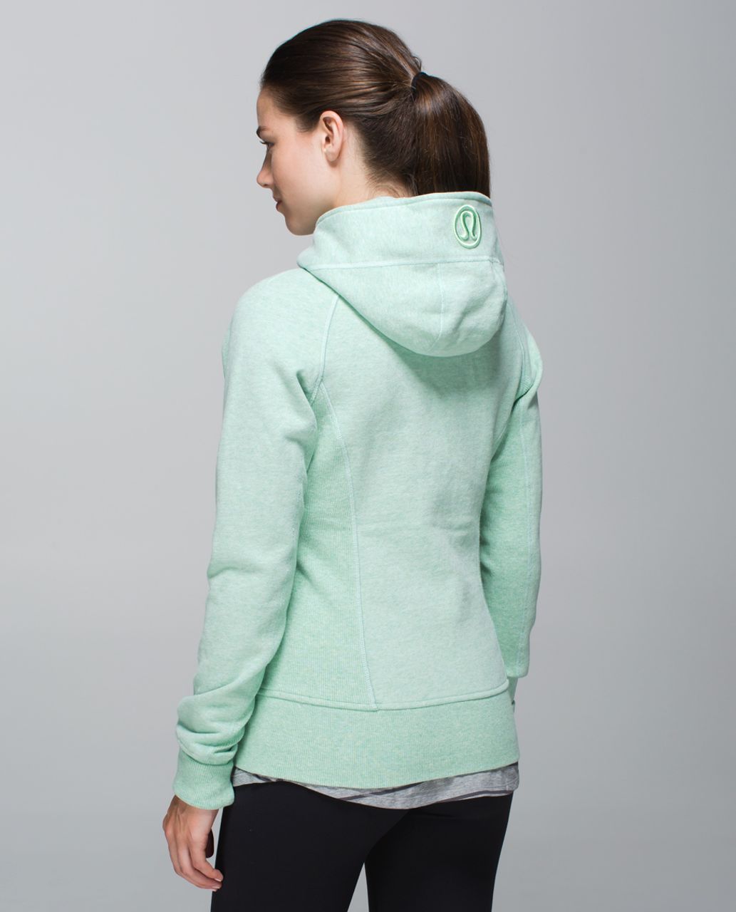 Lululemon Scuba Hoodie II Not So Petite Fleur Silver Spoon Size 4