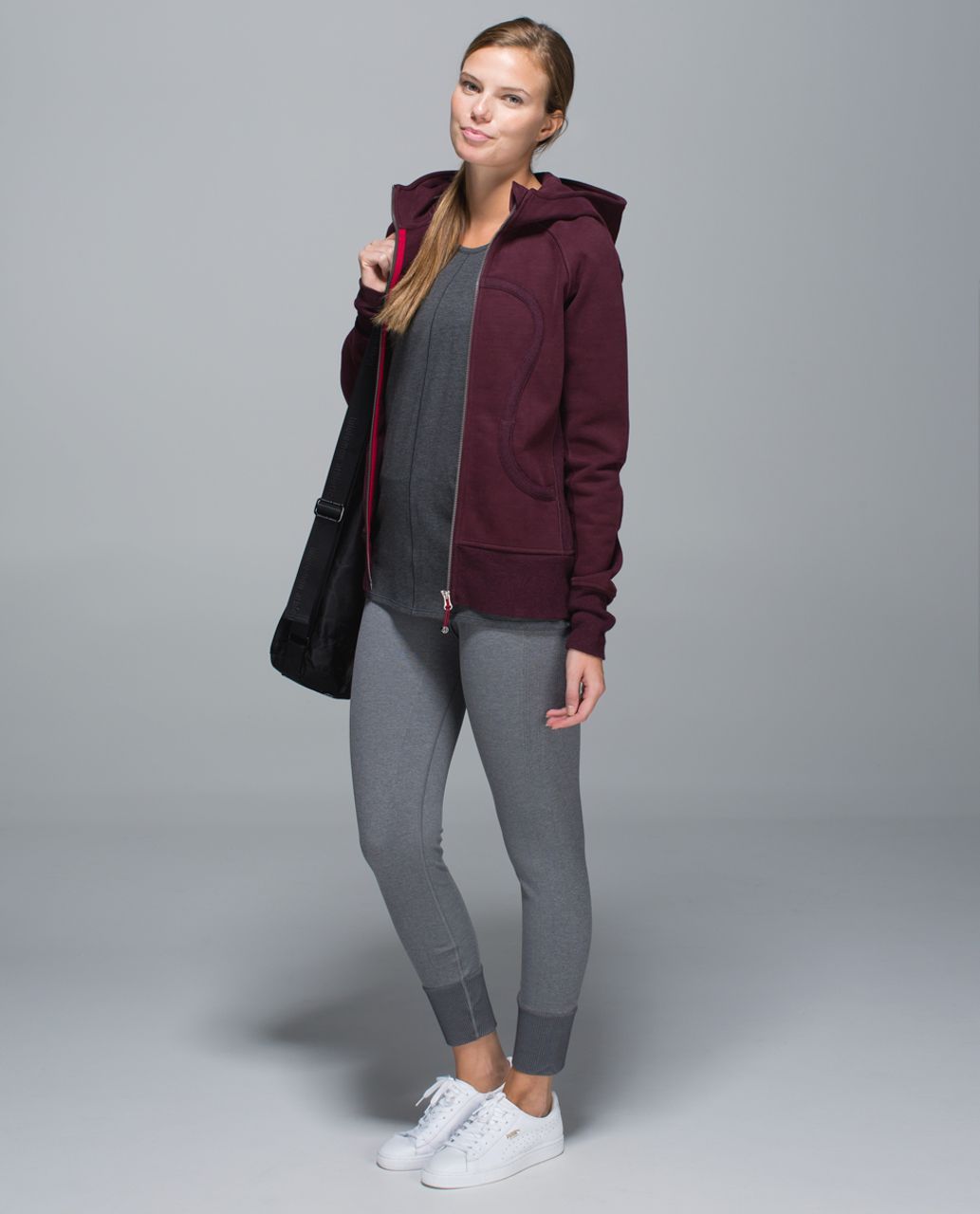 Lululemon Women's Scuba Hoodie ll Cotton Sweatshirts Size 2 Color Bordeaux  Drama