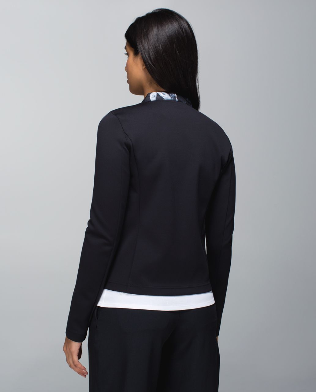 Lululemon Cardigan & Again - Inky Floral Black Ghost / Black