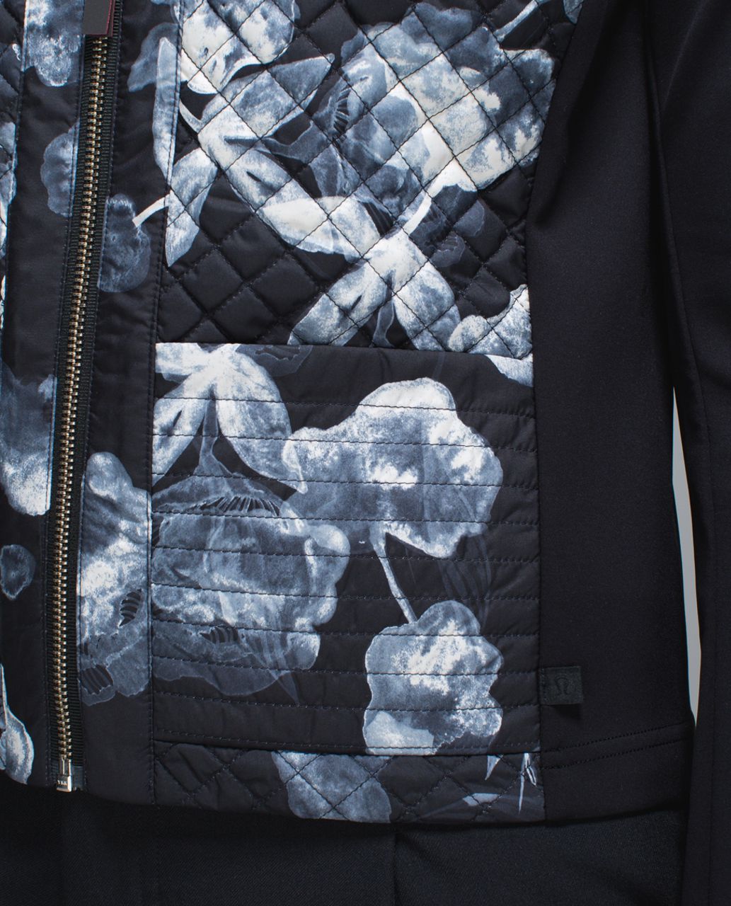 Lululemon Cardigan & Again - Inky Floral Black Ghost / Black