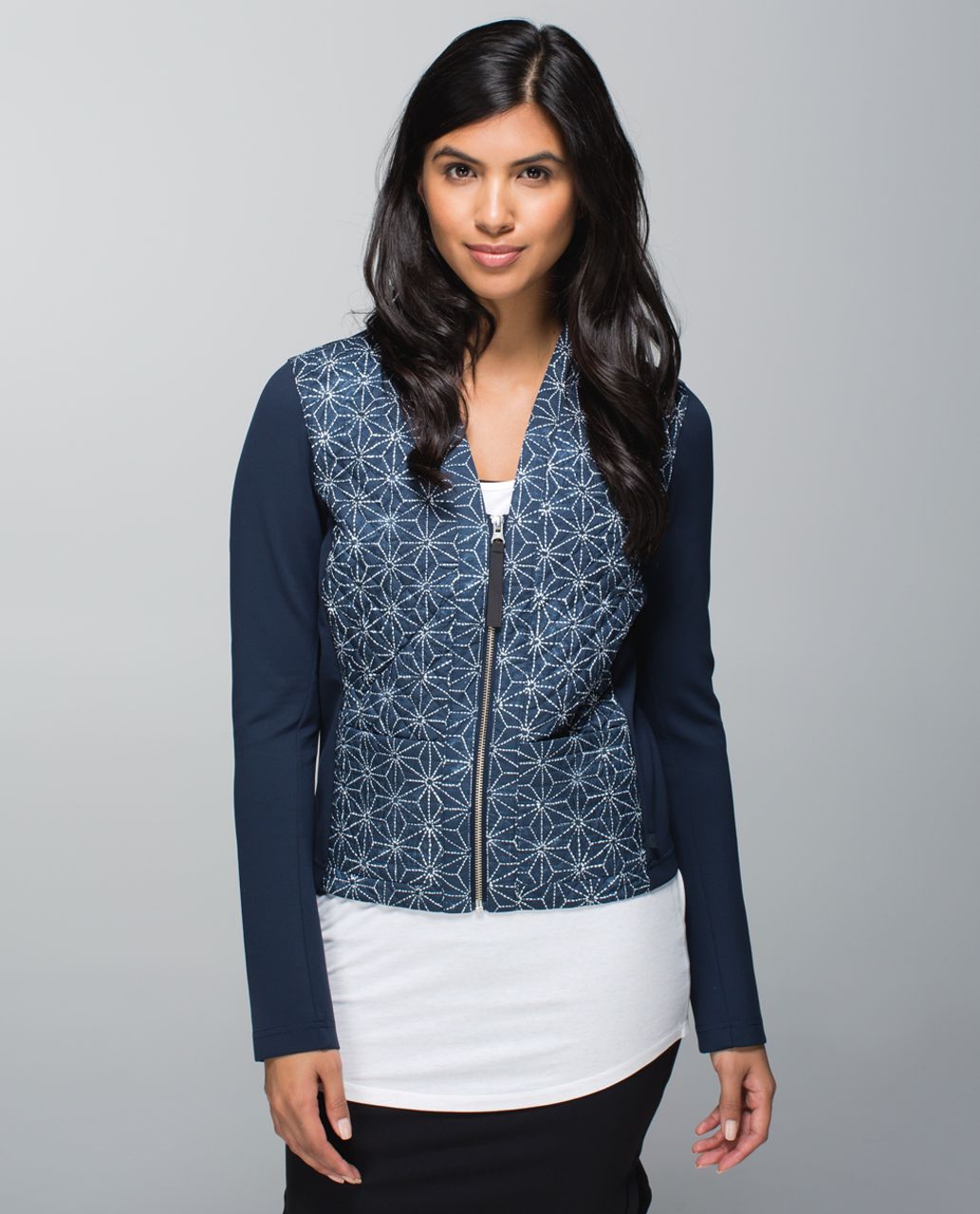 Lululemon Cardigan & Again - Exploded Sashiko Star Inkwell Ghost / Inkwell