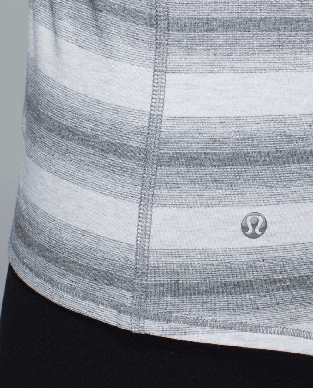 Lululemon Find Your Zen Tank - Capilano Stripe Heathered White Heathered Medium Grey