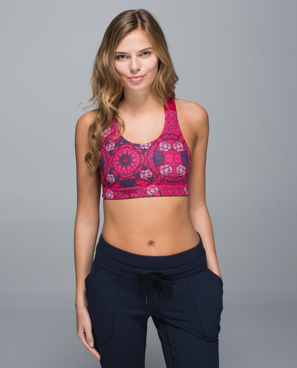 Lululemon All Sport Bra - Prisma Multi Guava Lava Boom Juice / Deepest Cranberry