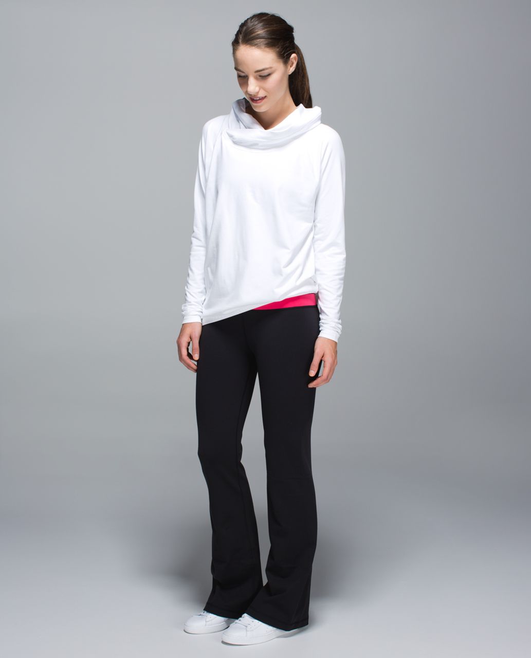 Lululemon Groove Pant *Full-On Luon (Regular) - Black / Shine Dot Black /  Ghost - lulu fanatics