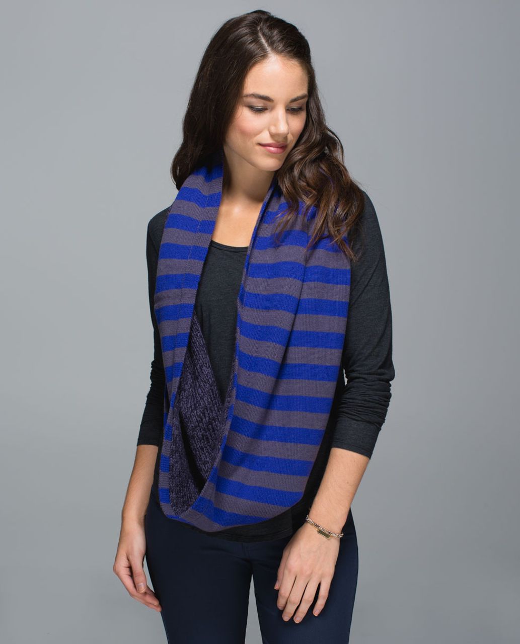 Lululemon Blissed Out Circle Scarf - Black Grape / Nightfall / Pigment Blue