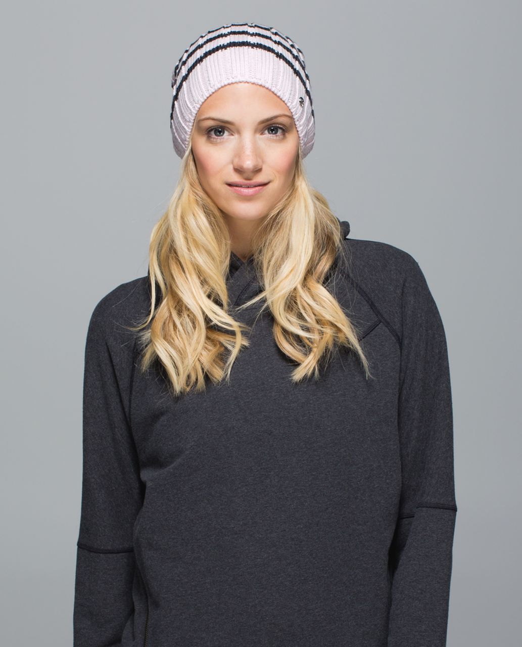 Lululemon Blissed Out Toque - Heathered Neutral Blush / Deep Coal / Split Pea