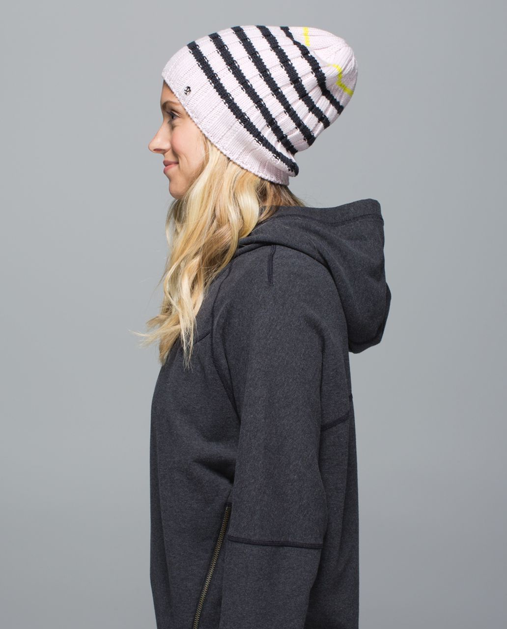 Lululemon Blissed Out Toque - Heathered Neutral Blush / Deep Coal / Split Pea