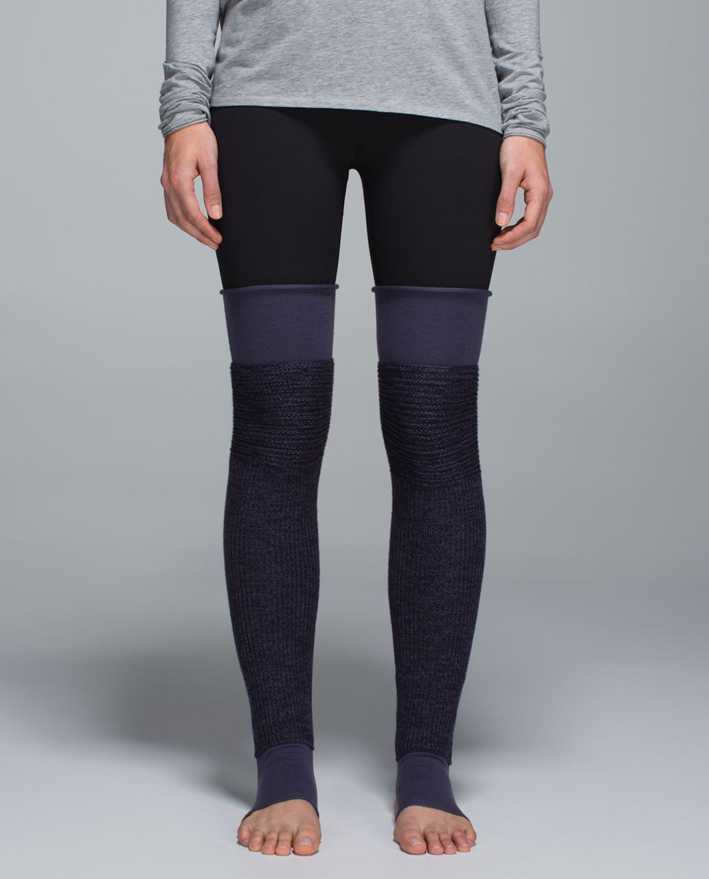 Lululemon Blissed Out Leg Warmers - Black Grape / Nightfall