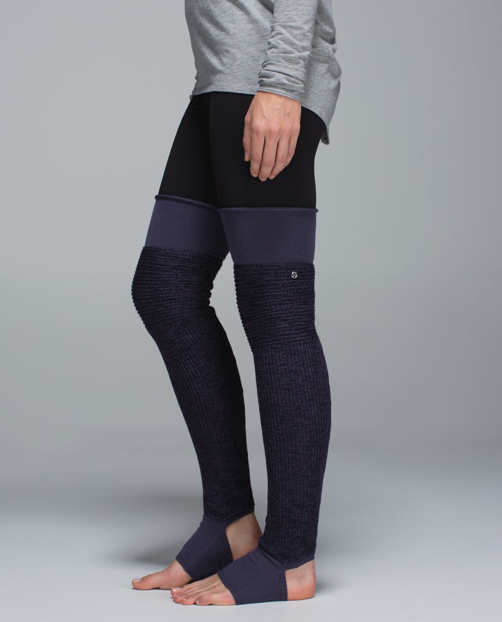 Lululemon Blissed Out Leg Warmers - Black Grape / Nightfall