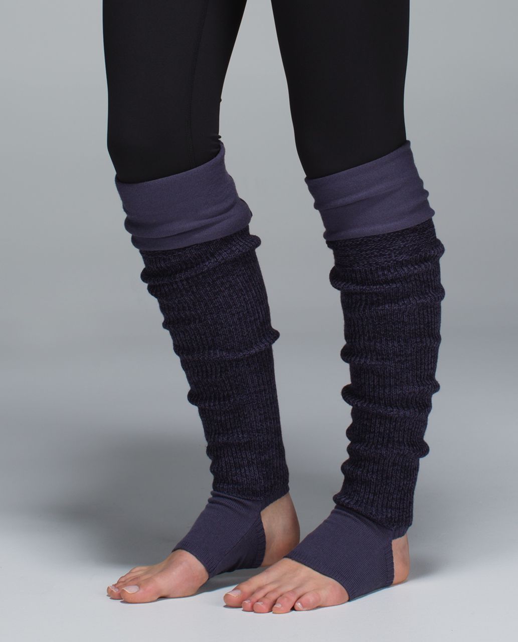 Lululemon Blissed Out Leg Warmers - Black Grape / Nightfall