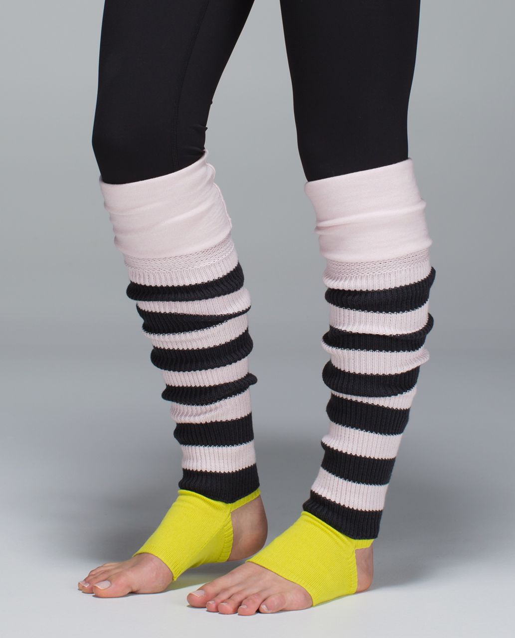 Lululemon Blissed Out Leg Warmers - Heathered Neutral Blush / Deep Coal