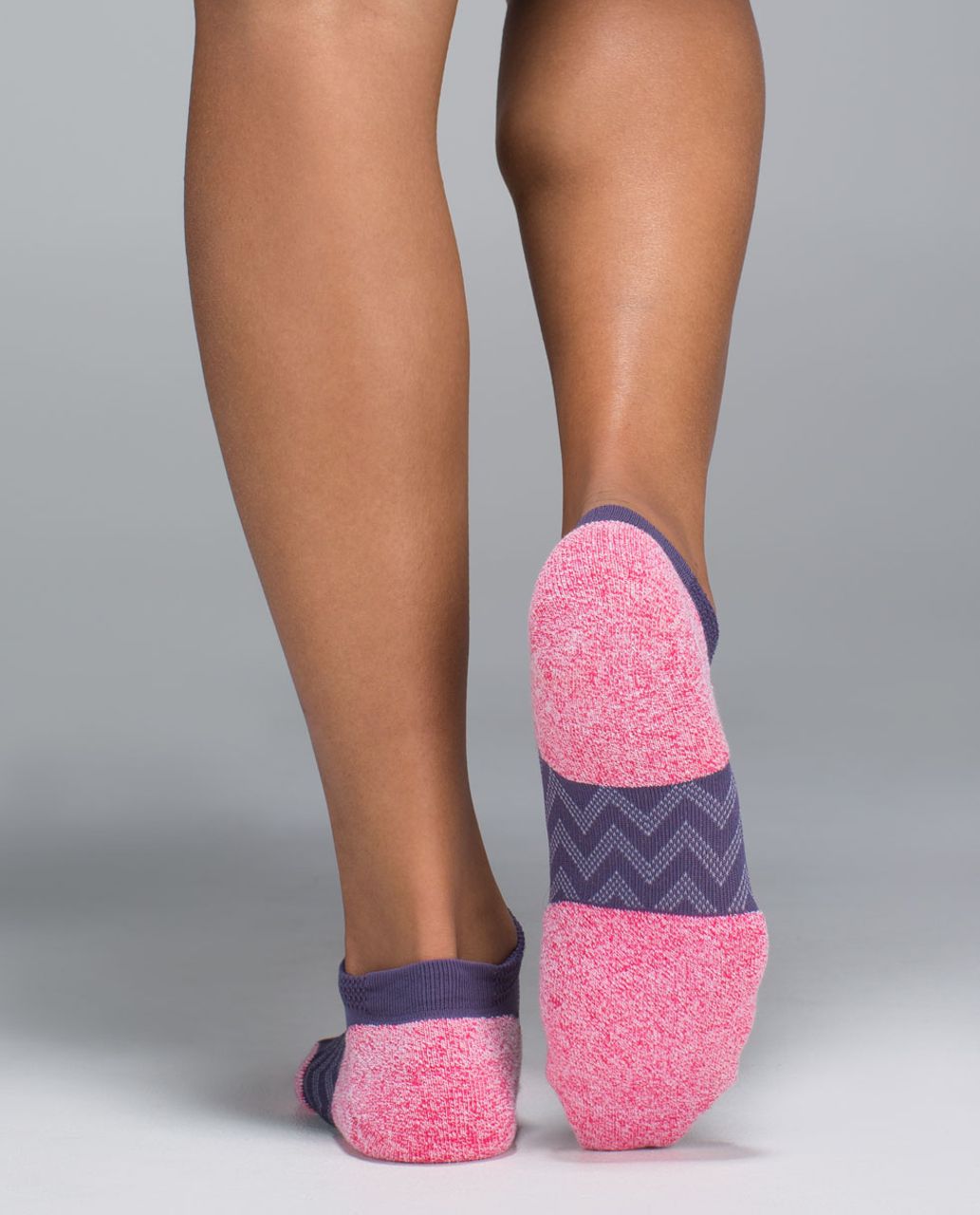 Lululemon Women's Ultimate Padded Run Sock - Chevron Mesh Nightfall Boom Juice