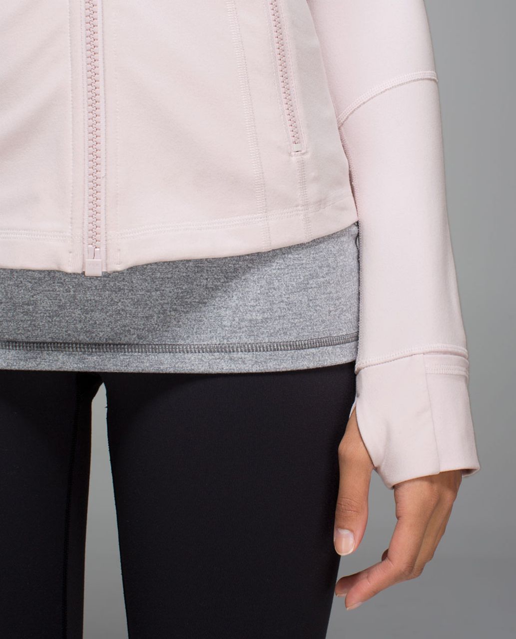 Lululemon Define Jacket - Neutral Blush / Tonka Stripe Heathered Slate White