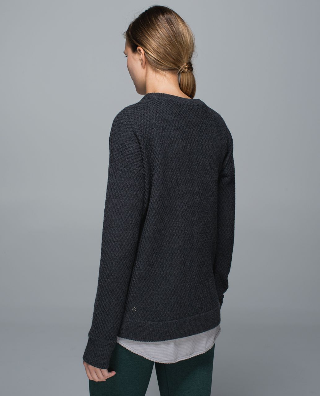 Lululemon Yogi Crew Sweater - Heathered Black