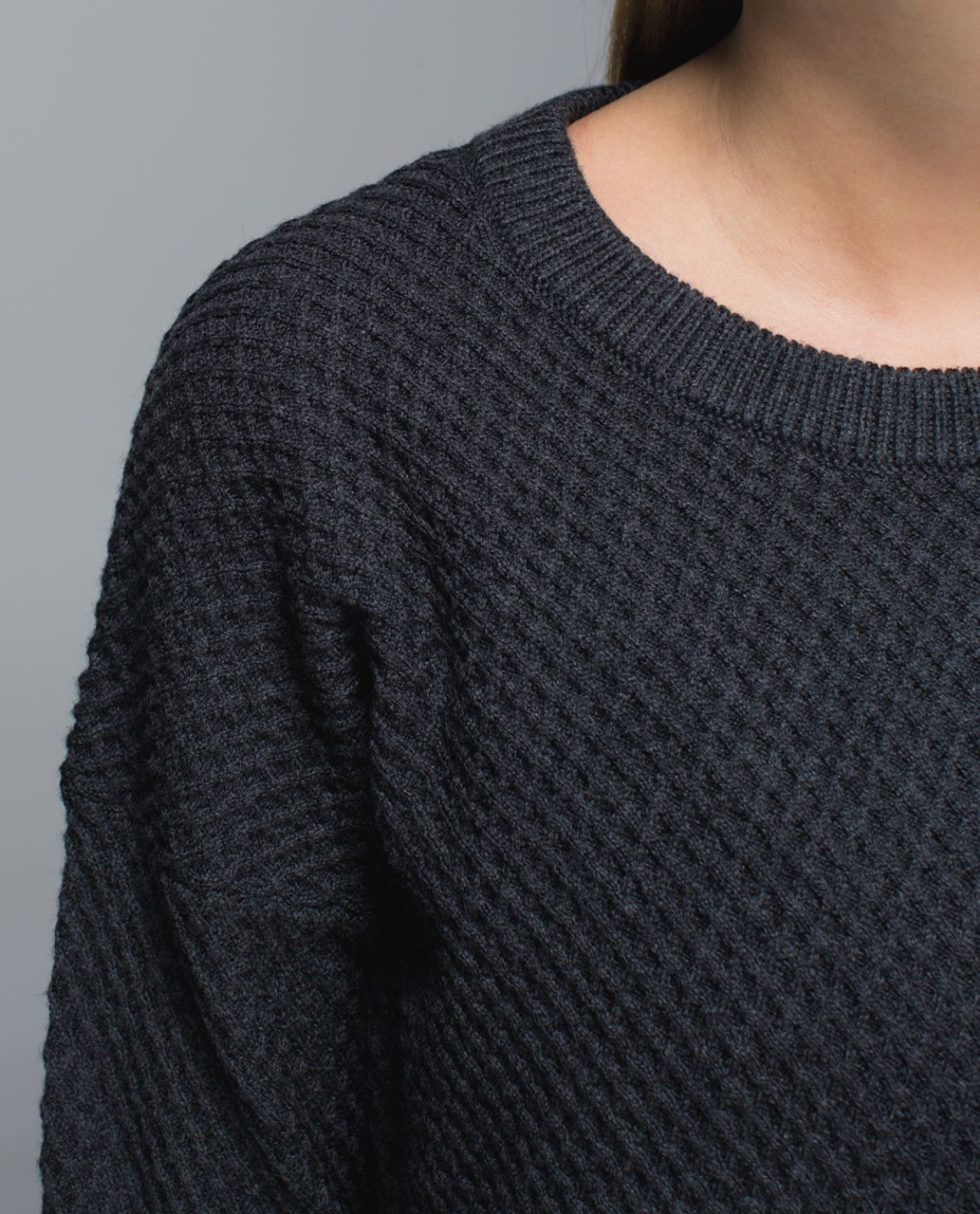 Lululemon Yogi Crew Sweater - Heathered Black