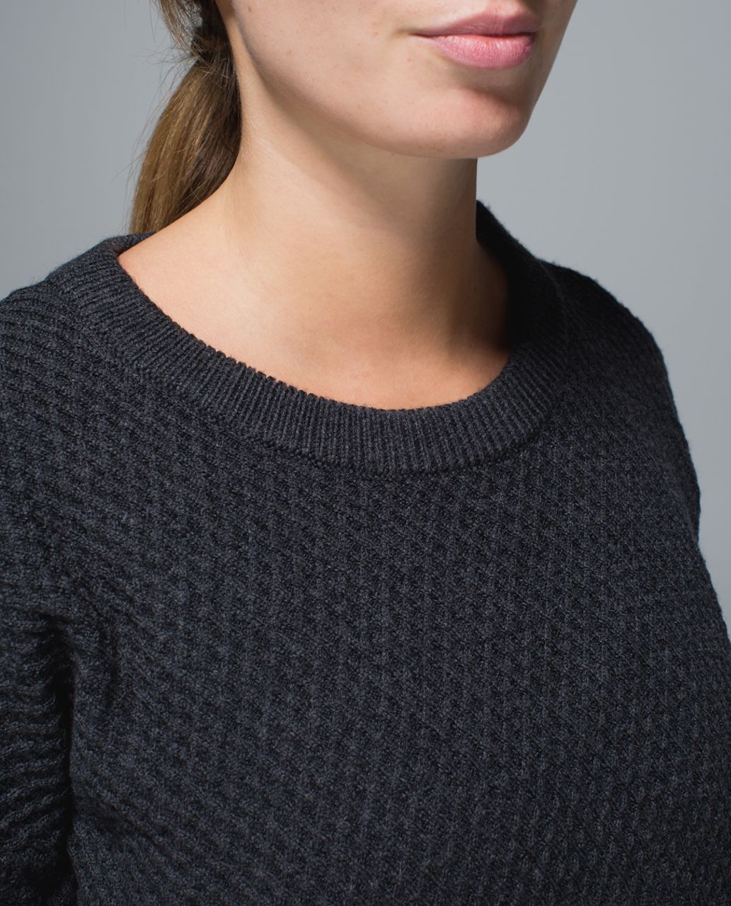 Lululemon Yogi Crew Sweater - Heathered Black